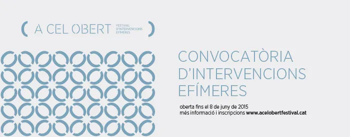 Convocatòria A Cel Obert 2015